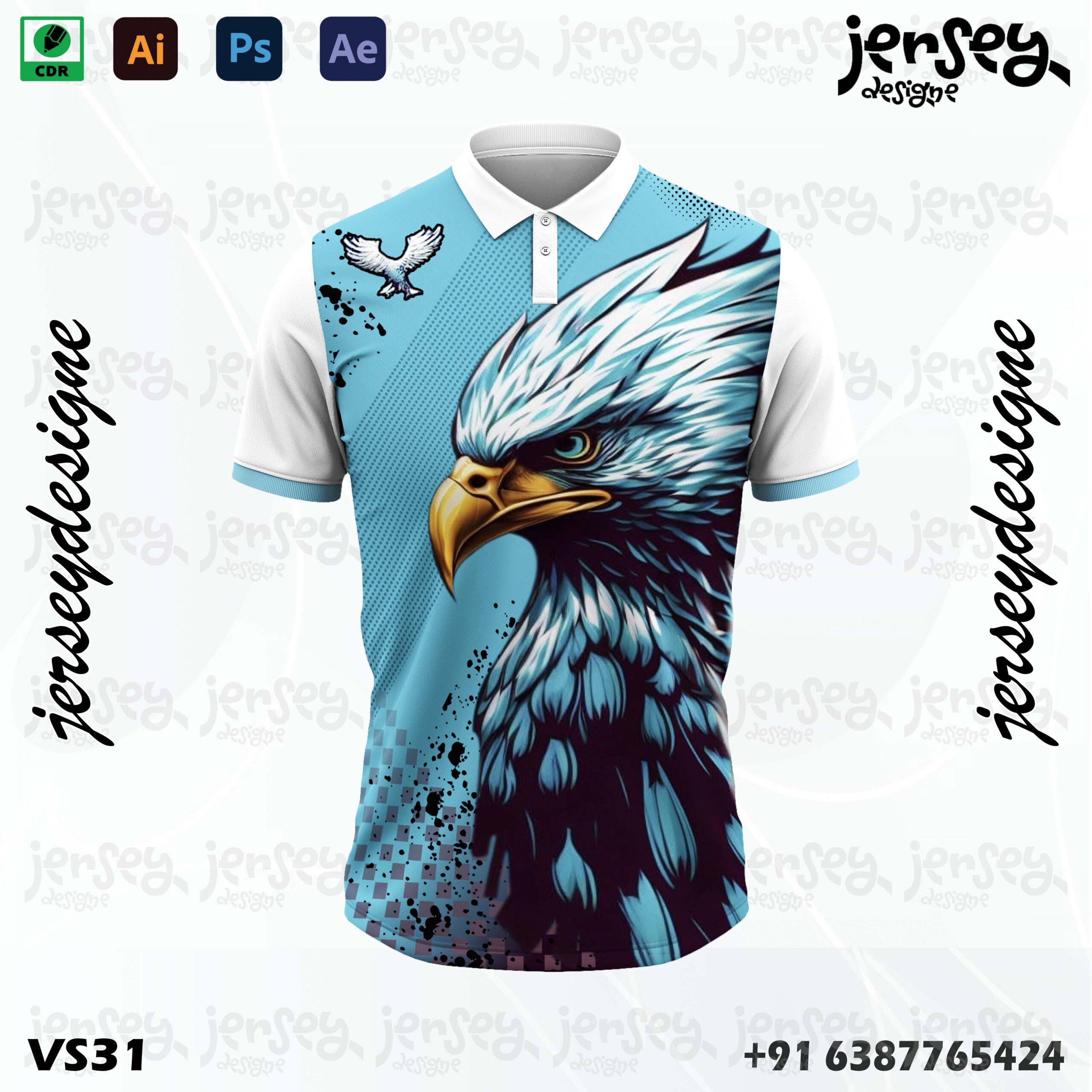 Eagle Cricket Jersey Design with Cool Effects 1 cricket jersey design
