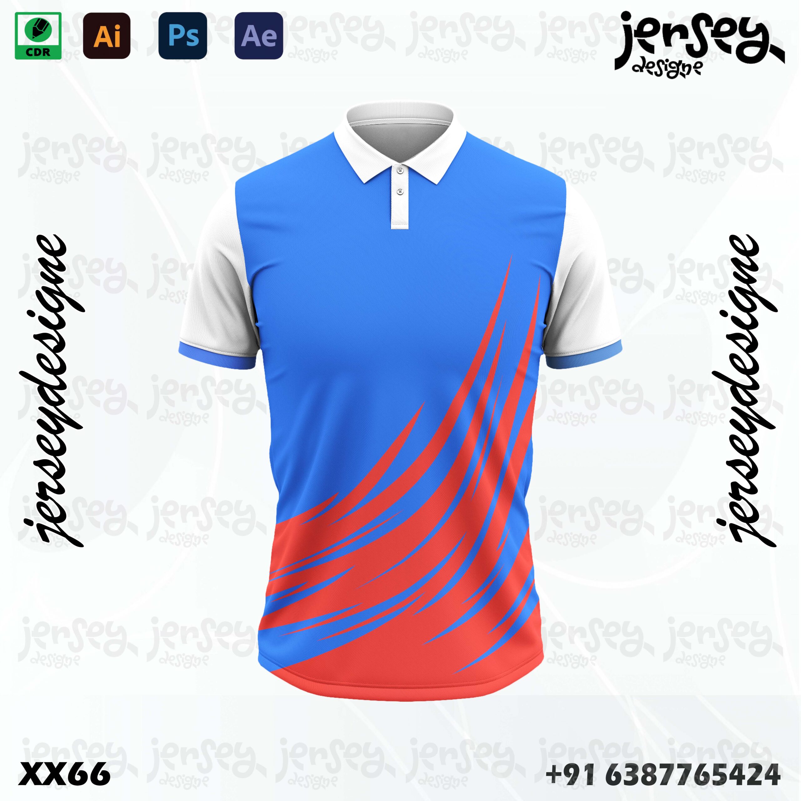 Cricket Jersey Design - Red 1 cricket jersey design