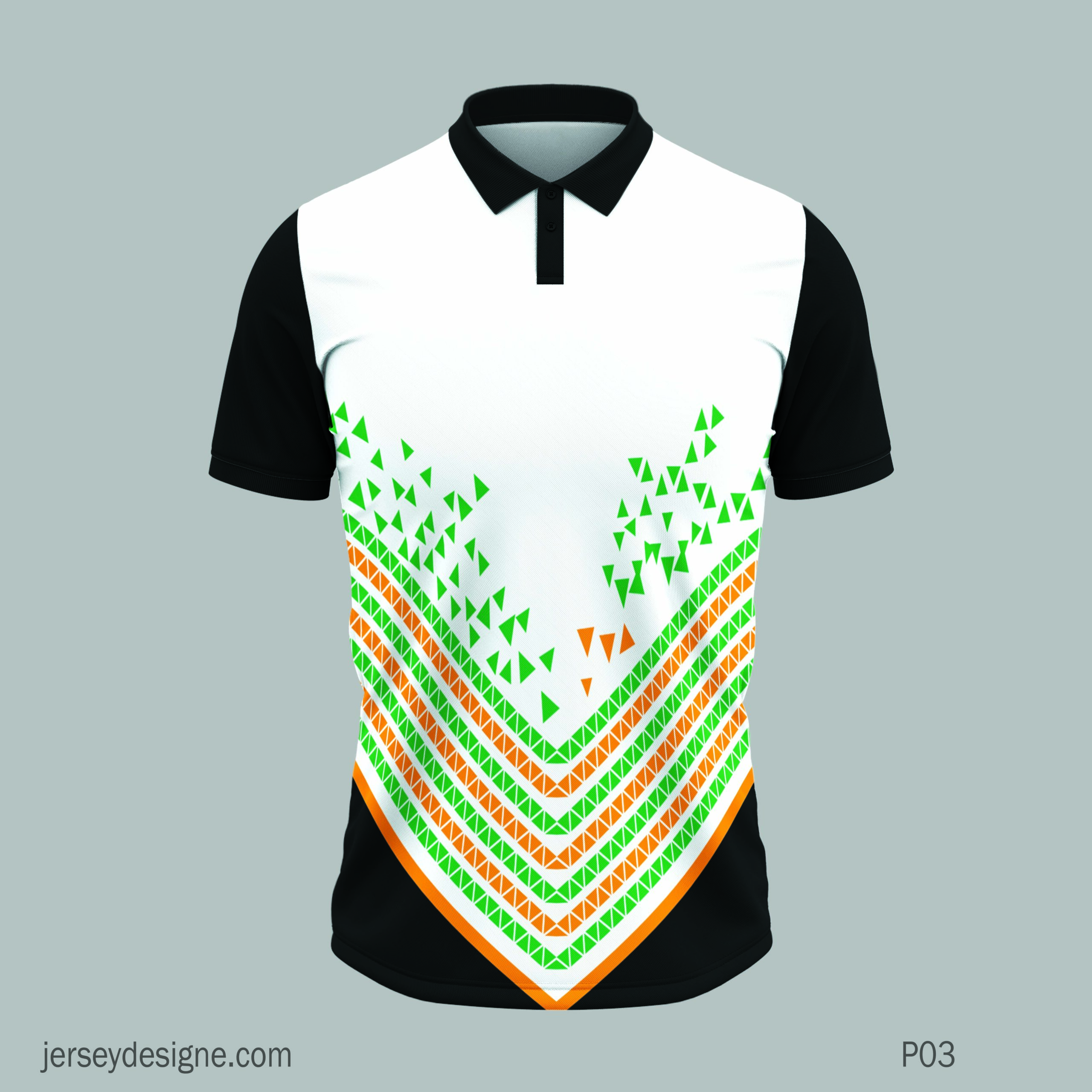 White Jersey Design Pattern 1 jersey design