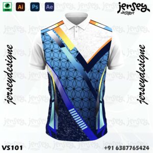 Cricket Jersey Design Dark Blue-(Cdr&Ai)