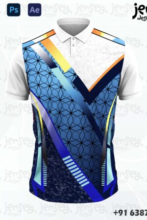 Cricket Jersey Design Dark Blue-(Cdr&Ai)