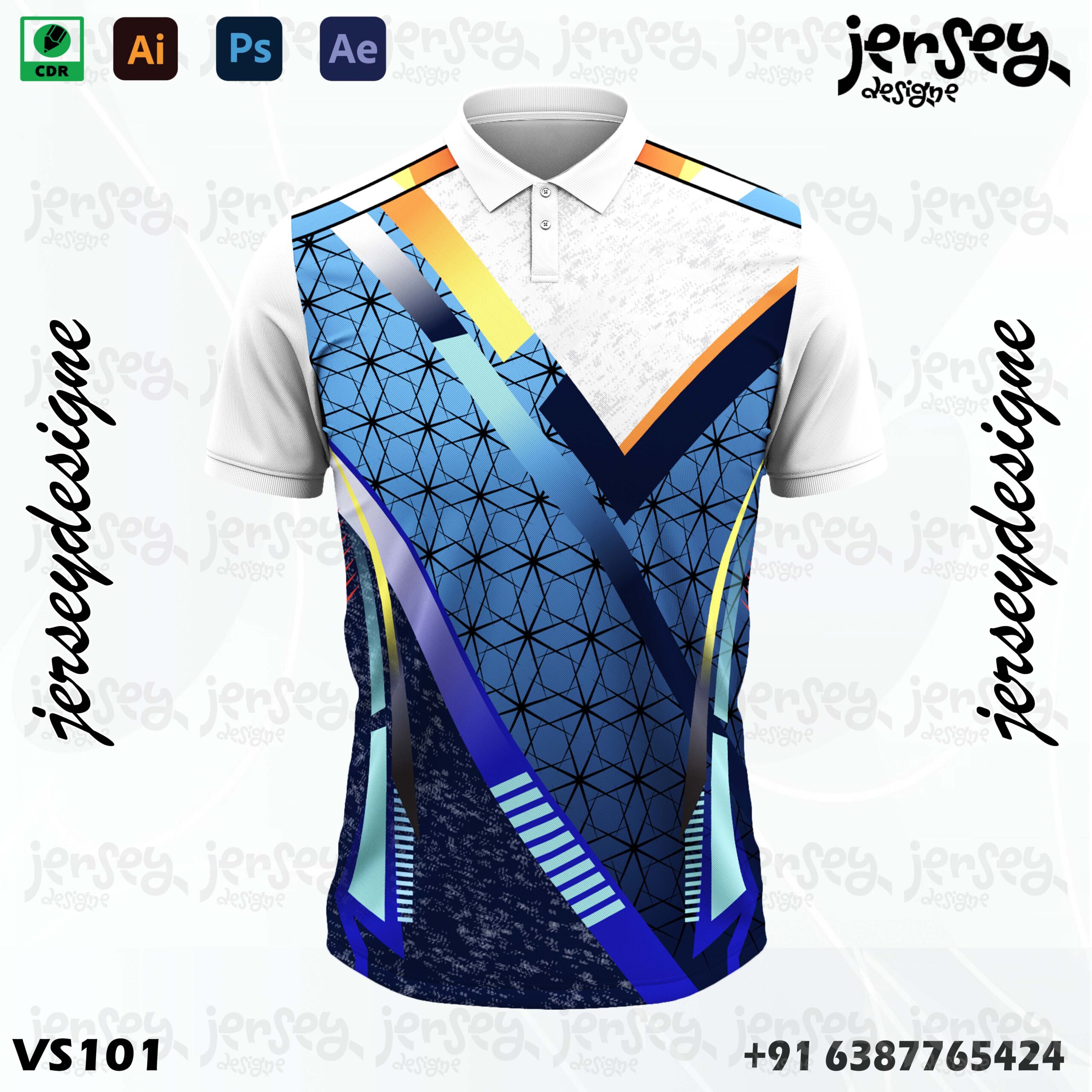 Cricket Jersey Design Dark Blue-(Cdr With Ai) 1 Cricket Jersey Design Dark Blue-(Cdr&Ai)