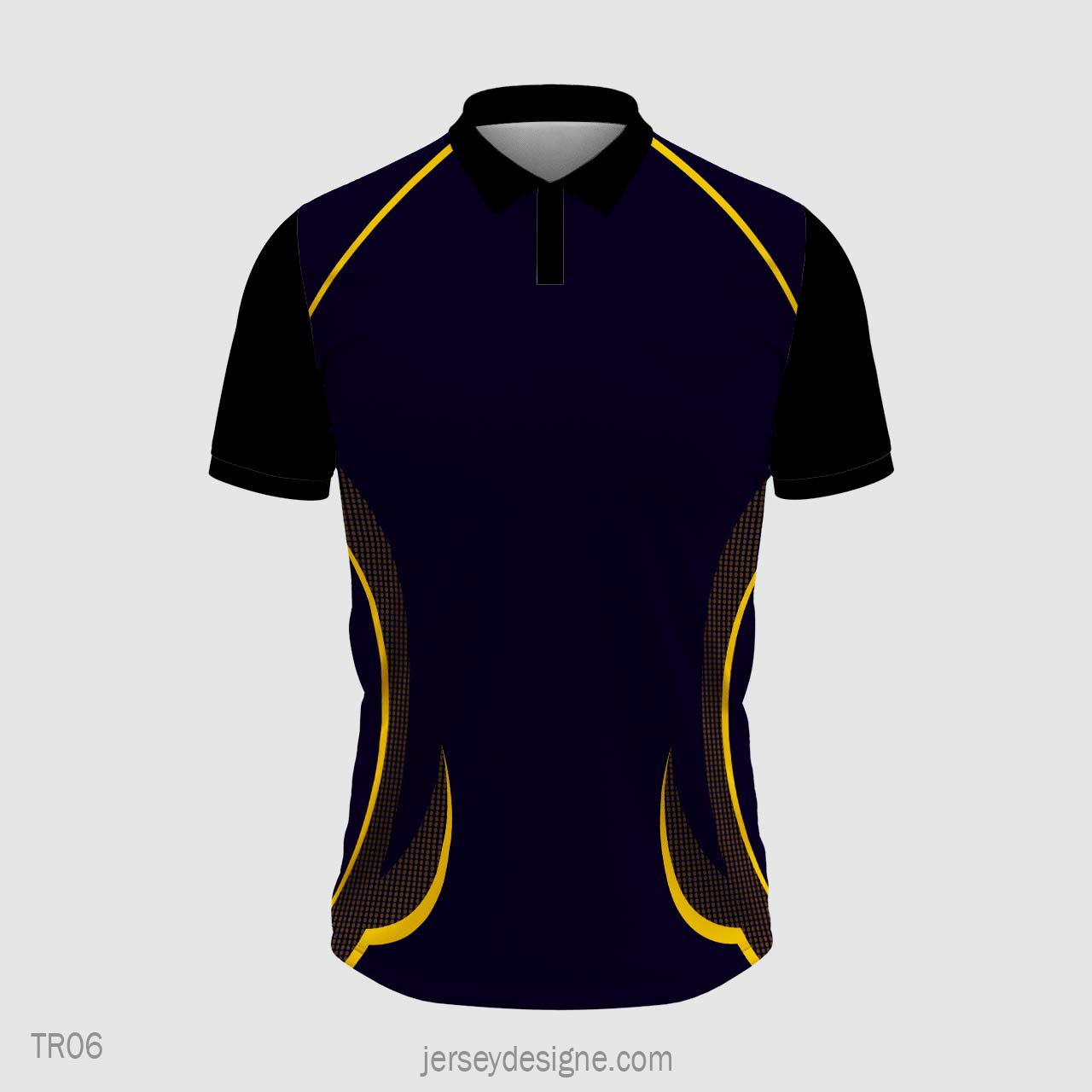 Black Cricket Jersey Design with Golden Dots 2026 1 Black Cricket Jersey Design with Golden Dots