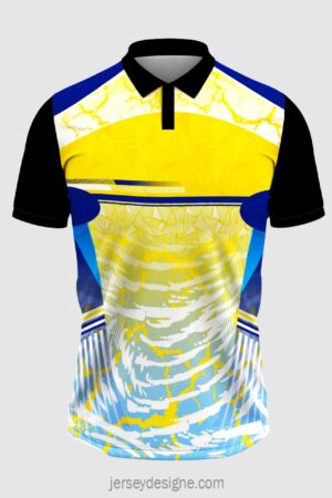 Yellow Abstracts Jersey Design