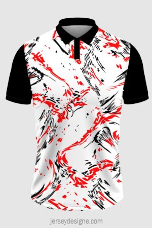 Spacr Homepage 31 Red and White Pattern Jersey Design Psd & Cdr